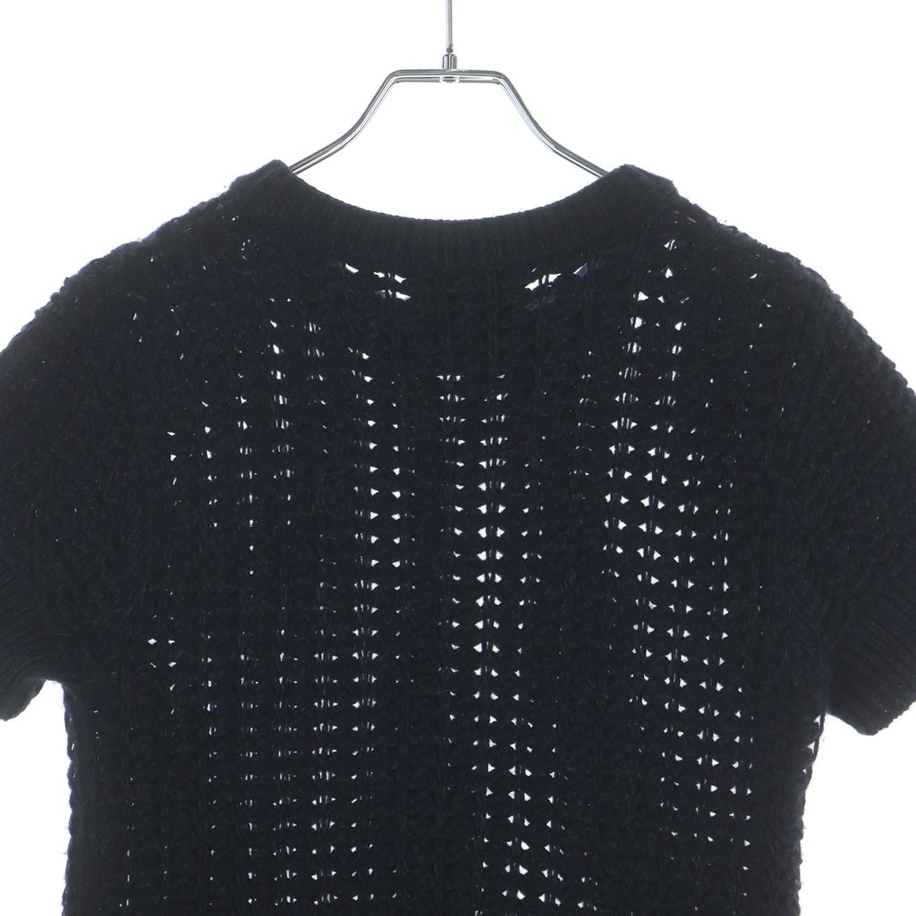 CHANEL(シャネル) ココマーク 半袖ニットワンピース ネイビー P36613K02248 レディース