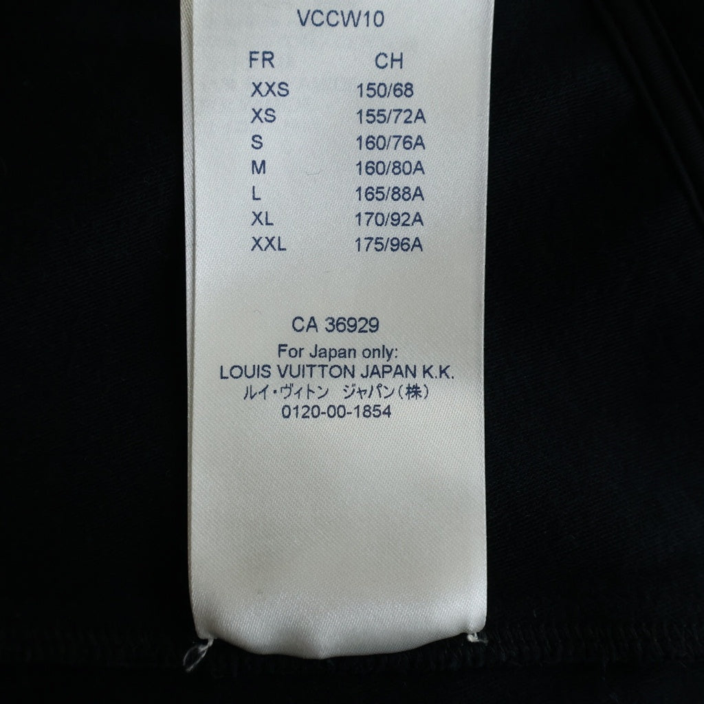 LOUIS VUITTON(ルイヴィトン) 19SS ロゴプリント プルオーバー スウェット パーカー フーディー ブラック RW191W FED FGST05 レディース