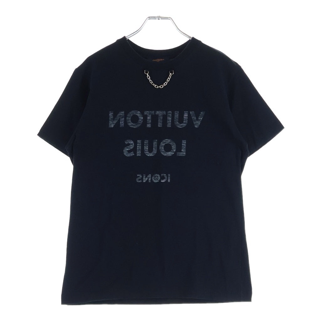 LOUIS VUITTON(ルイヴィトン) ロゴプリント 半袖Tシャツ カットソー ブラック FJTS18TXP レディース