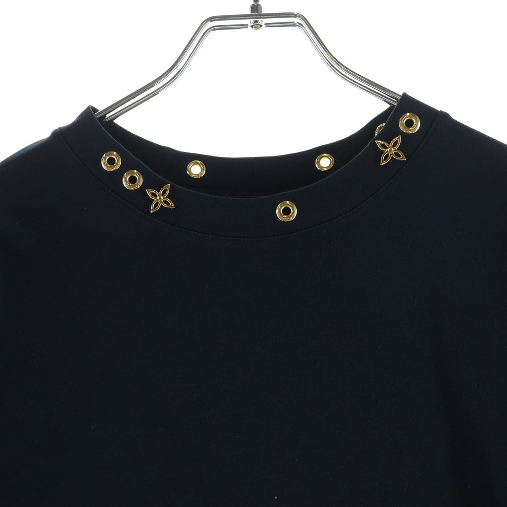 LOUIS VUITTON(ルイヴィトン) 19SS サイドストラップ 半袖Tシャツ カットソー ブラック RW191W JG2 FGTS03 レディース