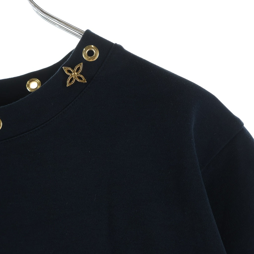 LOUIS VUITTON(ルイヴィトン) 19SS サイドストラップ 半袖Tシャツ カットソー ブラック RW191W JG2 FGTS03 レディース