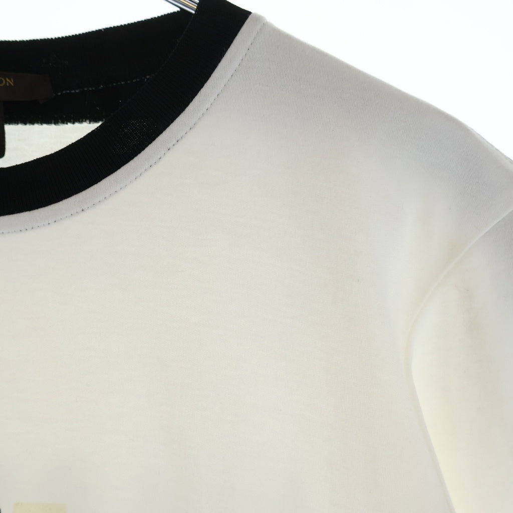 LOUIS VUITTON(ルイヴィトン) 15AW ロゴプリント 半袖Tシャツ カットソー ホワイト/ブラック RW152B F8T S09QG2 レディース