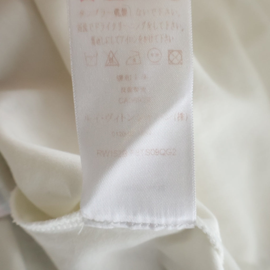 LOUIS VUITTON(ルイヴィトン) 15AW ロゴプリント 半袖Tシャツ カットソー ホワイト/ブラック RW152B F8T S09QG2 レディース