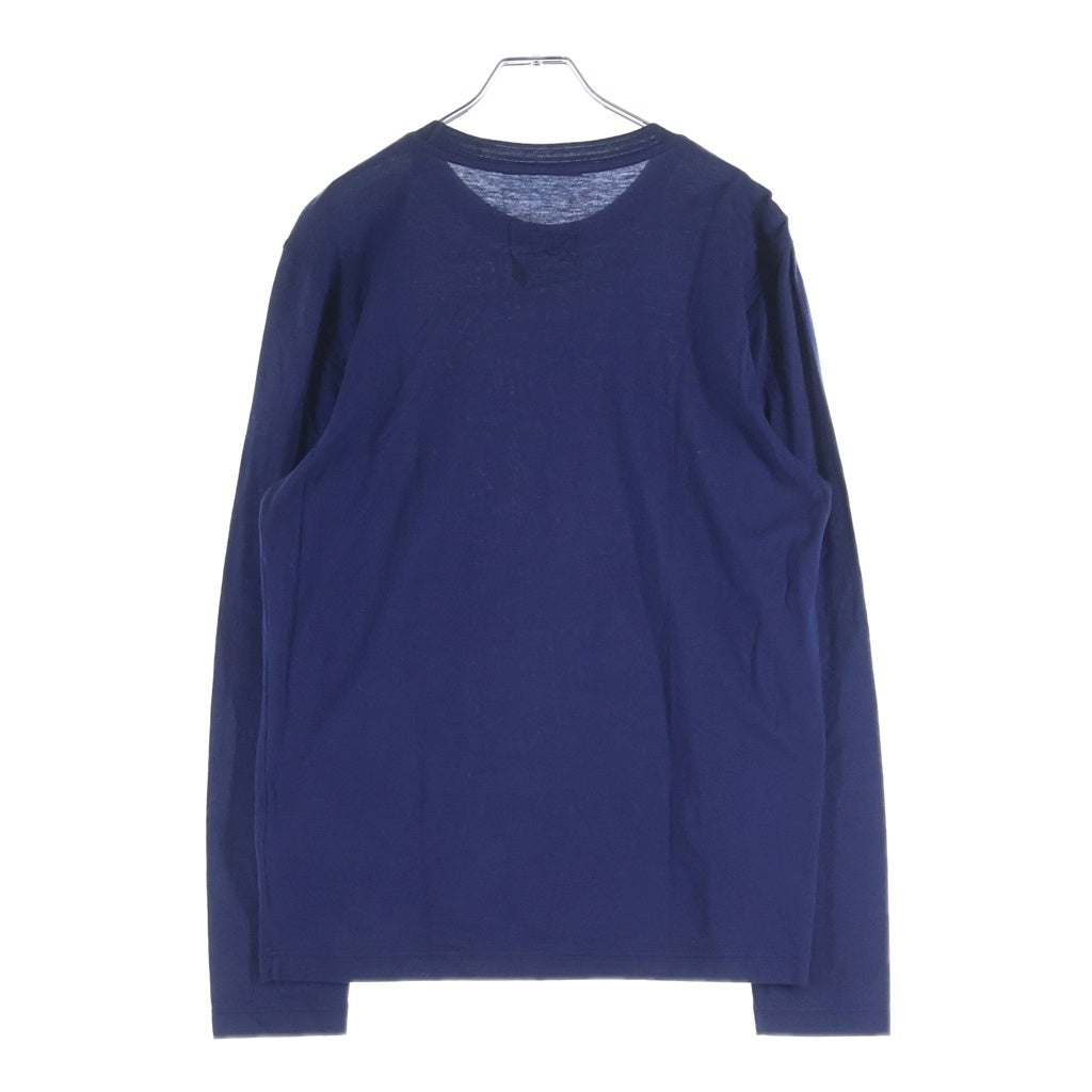 LOUIS VUITTON(ルイヴィトン) 14AW ロゴプリント ロングスリーブ 長袖Tシャツ カットソー ネイビー RM142M H6Y 12WJDY