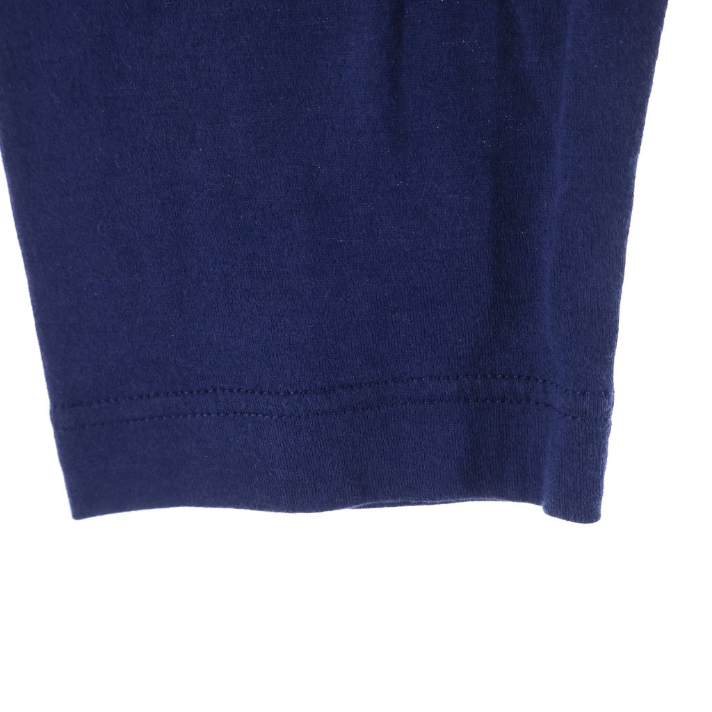 LOUIS VUITTON(ルイヴィトン) 14AW ロゴプリント ロングスリーブ 長袖Tシャツ カットソー ネイビー RM142M H6Y 12WJDY