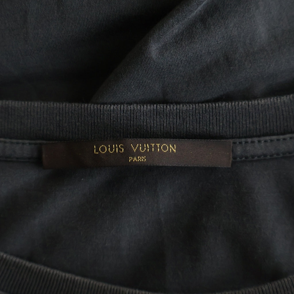 LOUIS VUITTON(ルイヴィトン) LVカップ ワッペンロゴ クルーネック 半袖Tシャツ カットソー グレー H6Y01WJEZ