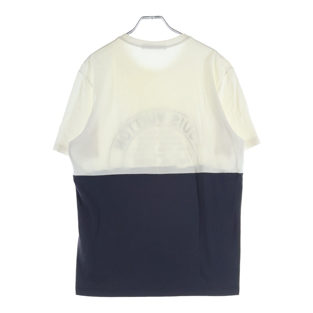 LOUIS VUITTON(ルイヴィトン) 16SS サークル ロゴプリント 半袖Tシャツ カットソー ホワイト/グレー RM161M CMS H9Y04W