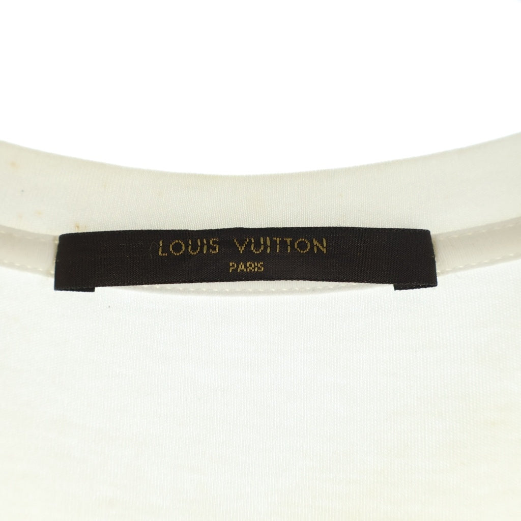 LOUIS VUITTON(ルイヴィトン) 16SS サークル ロゴプリント 半袖Tシャツ カットソー ホワイト/グレー RM161M CMS H9Y04W