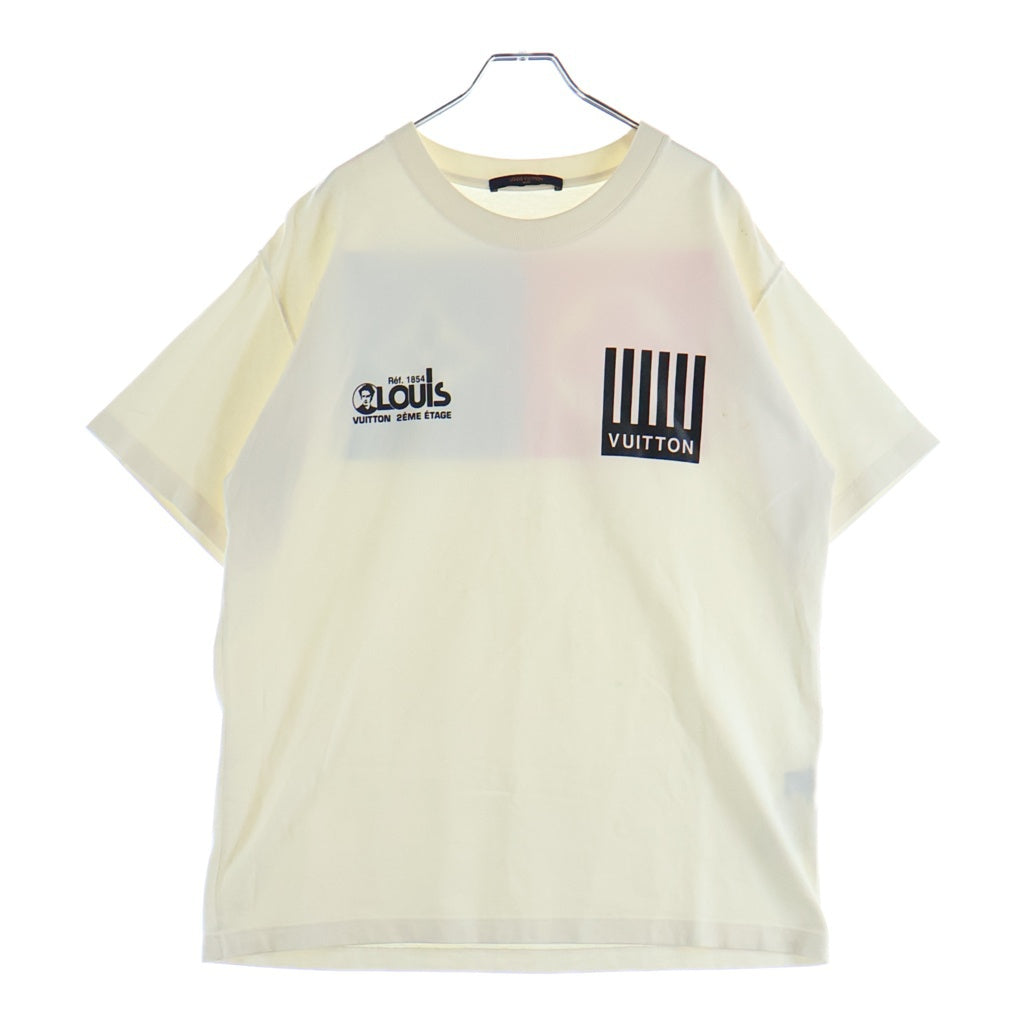 LOUIS VUITTON(ルイヴィトン) 19AW バックモノグラムフラワー プリント 半袖Tシャツ カットソー アイボリー RM192M NPL HHY07W
