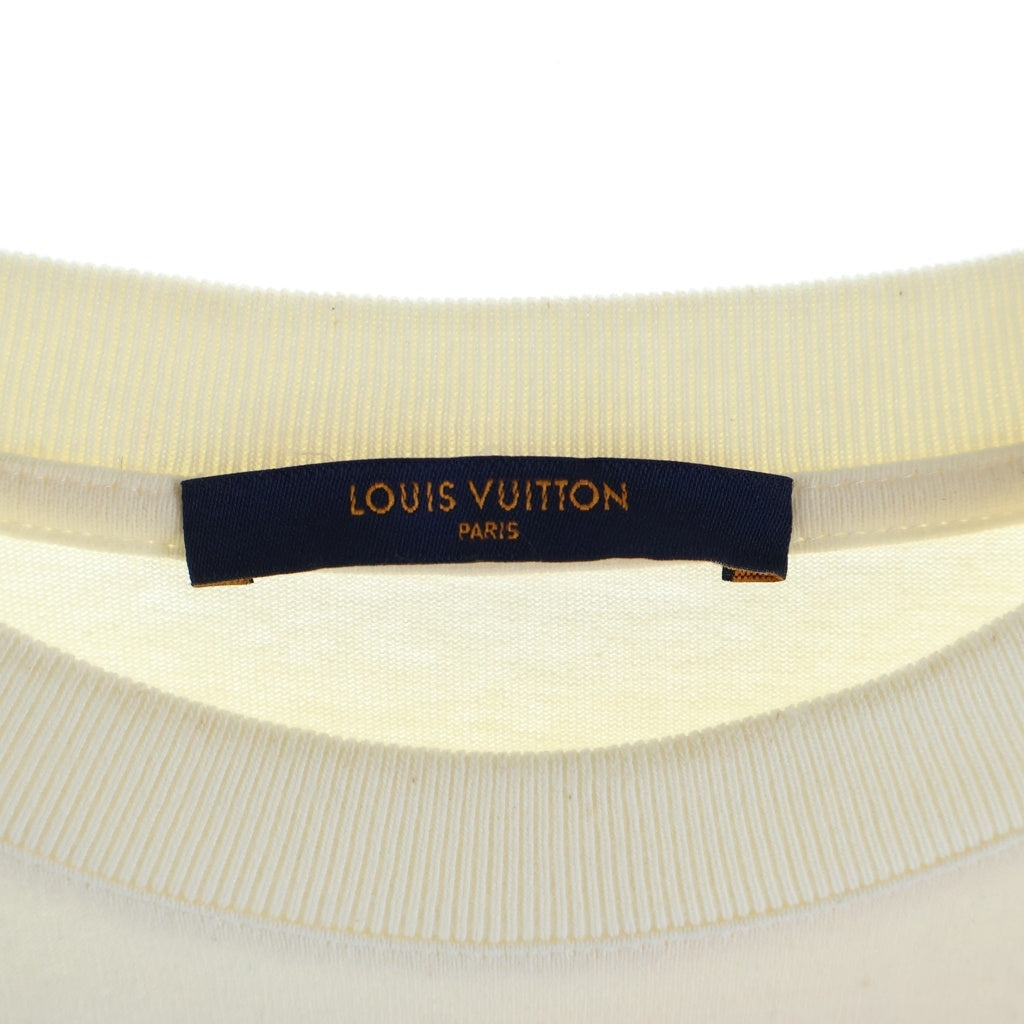 LOUIS VUITTON(ルイヴィトン) 19AW バックモノグラムフラワー プリント 半袖Tシャツ カットソー アイボリー RM192M NPL HHY07W