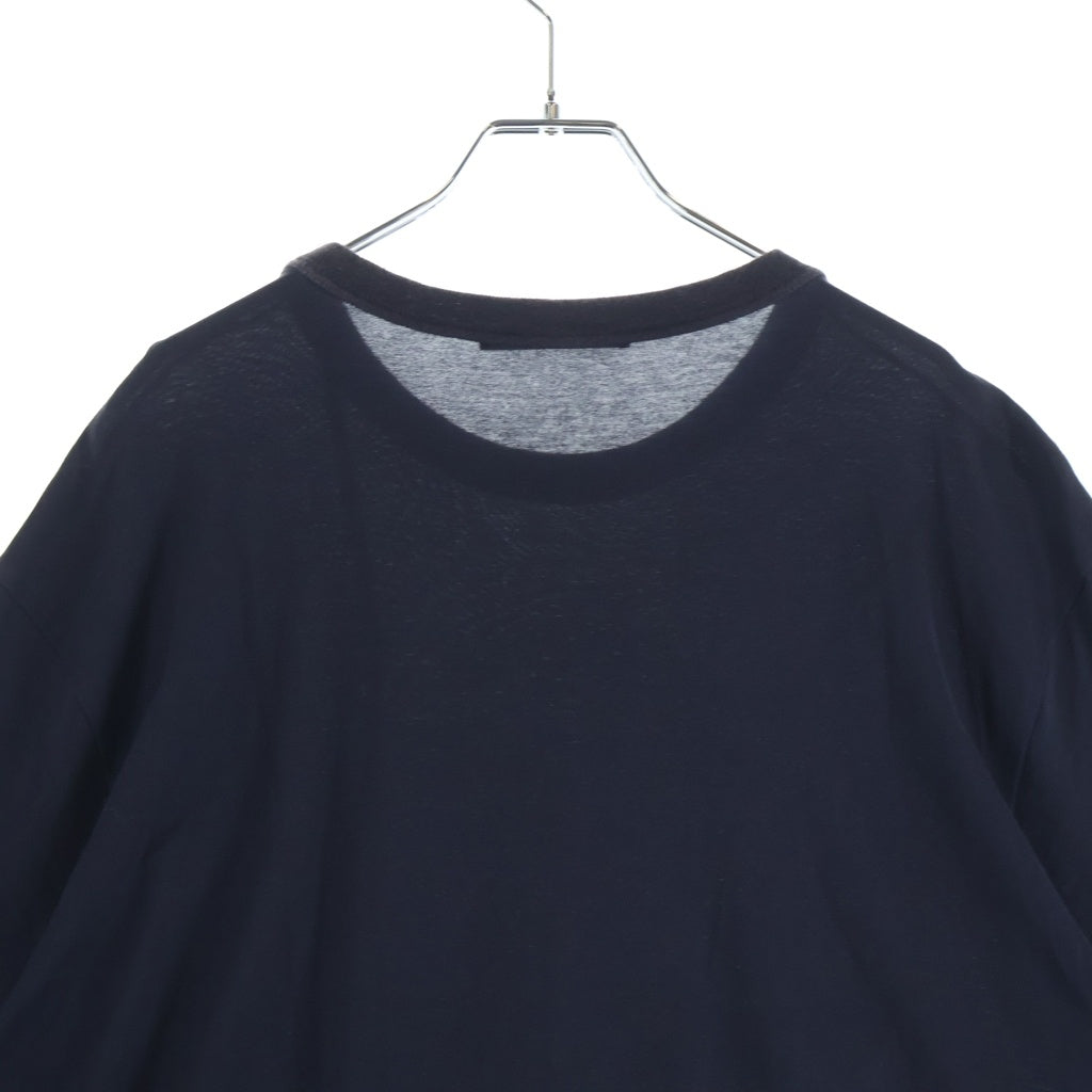 LOUIS VUITTON(ルイヴィトン) 18AW ロゴプリント パッチワーク 半袖Tシャツ カットソー ネイビー RM182M FMB HFY06W