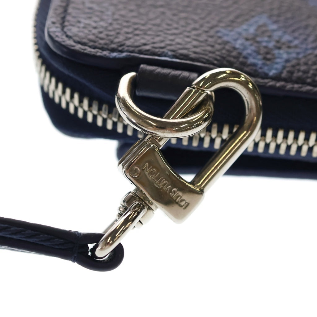 LOUIS VUITTON(ルイヴィトン) モノグラム ウォーターカラー PVCコーティングキャンバス フォンケース ポーチ ネイビー/ブルー M80466 RFID レディース