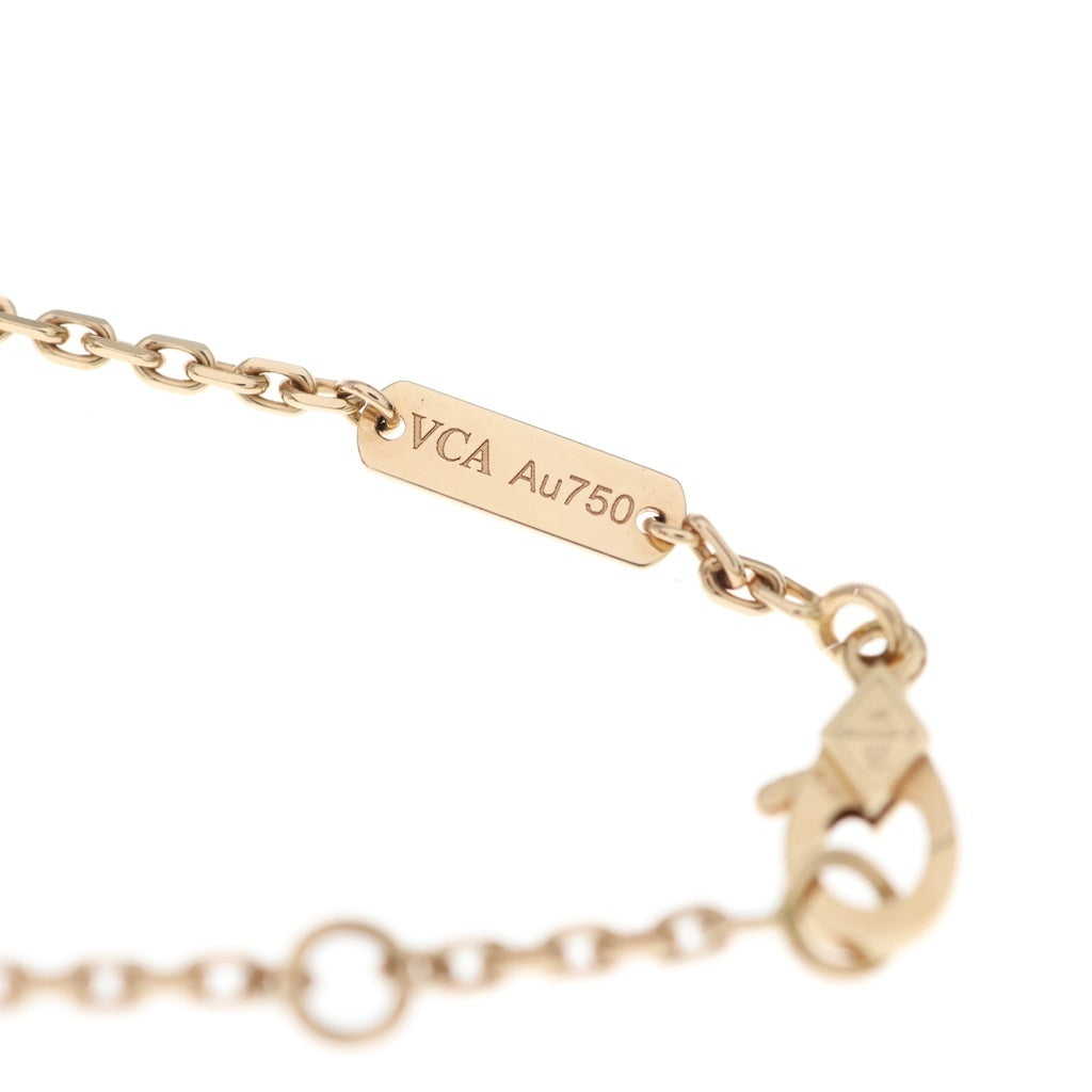 Van Cleef & Arpels(ヴァンクリーフアンドアーペル) ラッキースプリング オープンウィング オニキス カーネリアン ブレスレット K18PG ピンクゴールド VCARP7R100 レディース