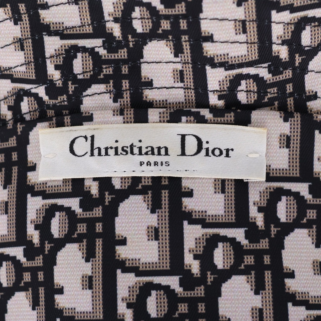 Christian Dior(クリスチャンディオール) 裏地オブリーク柄 バケットハット 帽子 ブラック