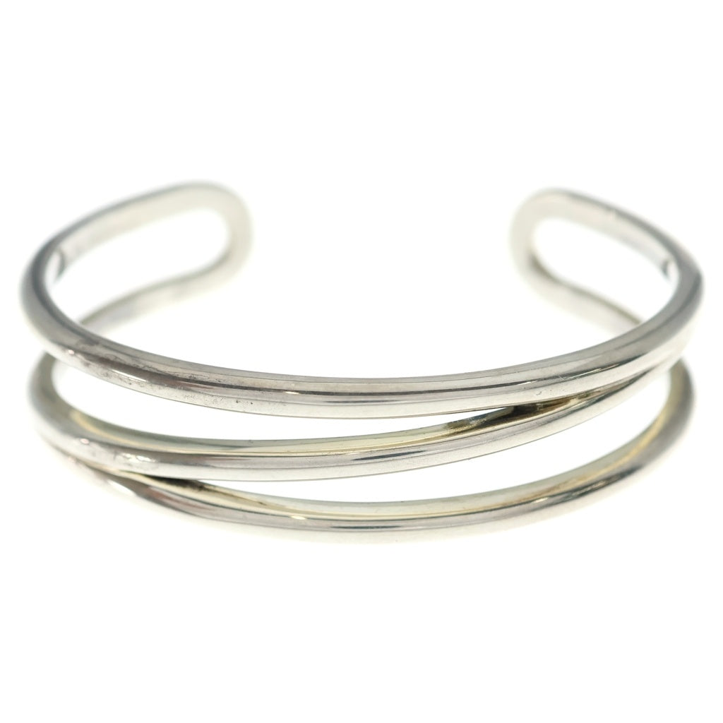 TIFFANY & Co.(ティファニー) VINTAGE Diagonal Bangle オープンダイアゴナルバングル ブレスレット シルバー