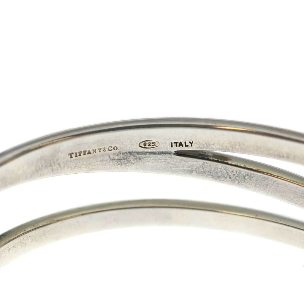 TIFFANY & Co.(ティファニー) VINTAGE Diagonal Bangle オープンダイアゴナルバングル ブレスレット シルバー