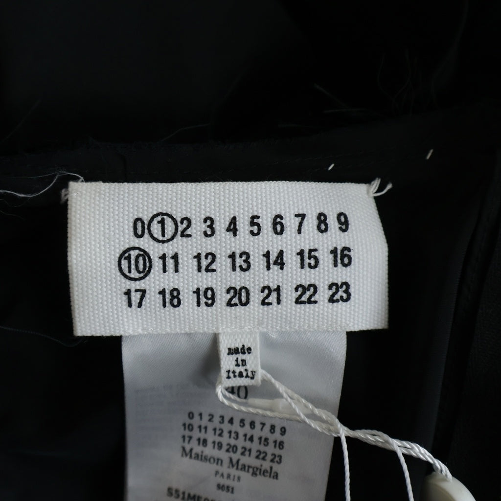Maison Martin Margiela(メゾンマルタンマルジェラ) 24AW バックステッチデザイン ロングスカート ブラック S51ME0026 M35131 レディース