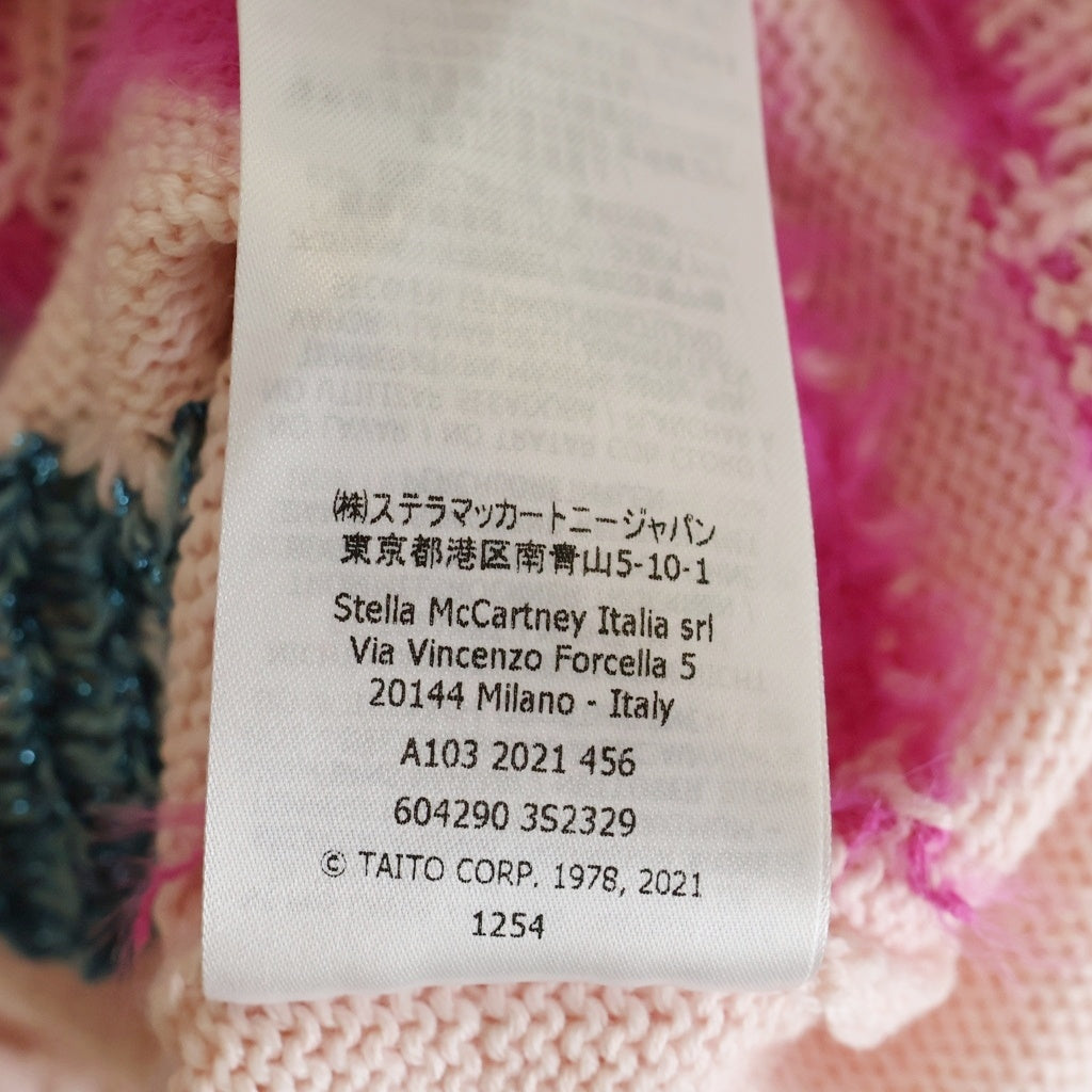 STELLA McCARTNEY(ステラマッカートニー) インベーダー柄 長袖ニット セーター ピンク 604290 レディース