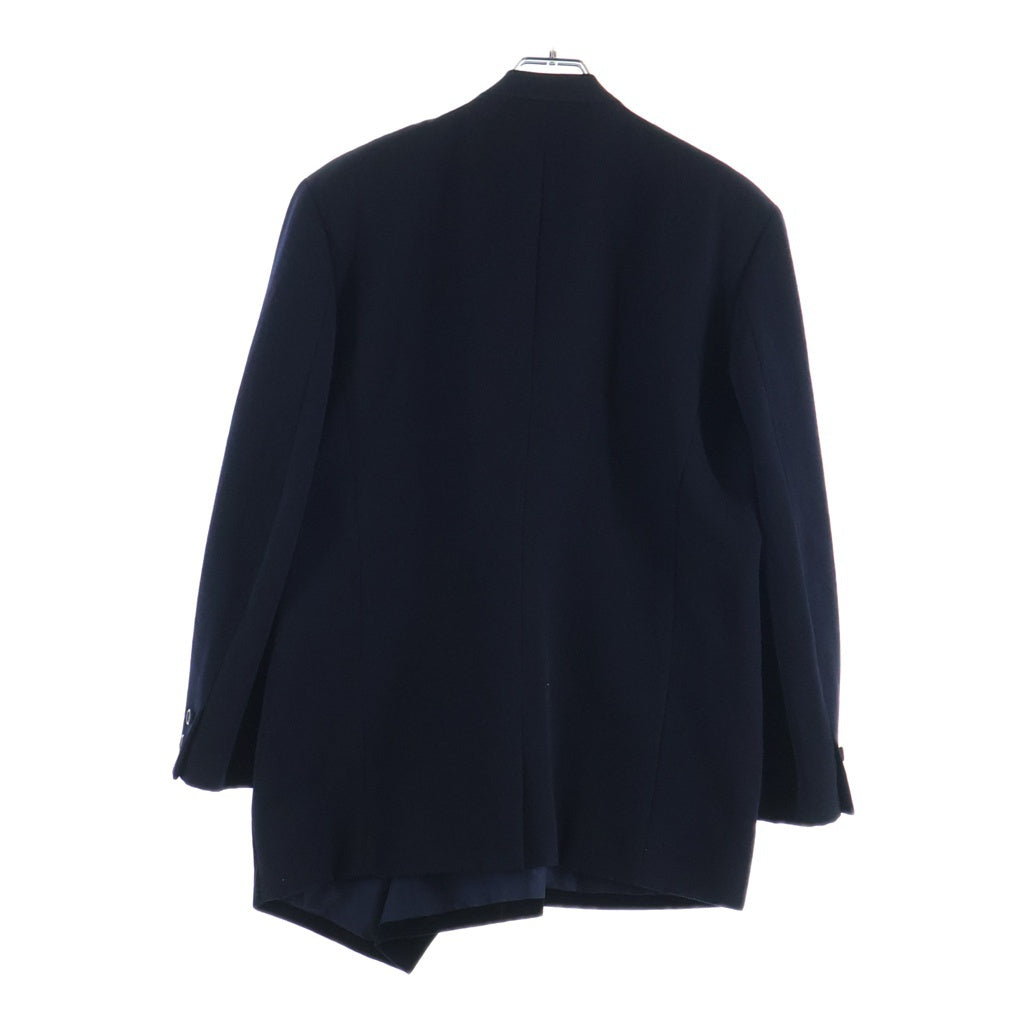 COMME des GARCONS(コムデギャルソン) 88AW archive 裾ベロア切り替え テーラードジャケット AD1988 GJー05071M ネイビー レディース