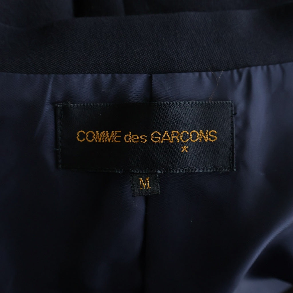 COMME des GARCONS(コムデギャルソン) 88AW archive 裾ベロア切り替え テーラードジャケット AD1988 GJー05071M ネイビー レディース