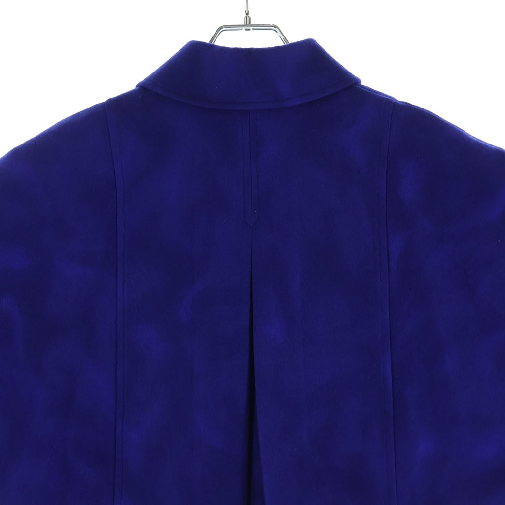 COMME des GARCONS(コムデギャルソン) 89AW ポンチョ型ウールジャケット ハーフジップ AD1989 ブルー GJー050920 レディース