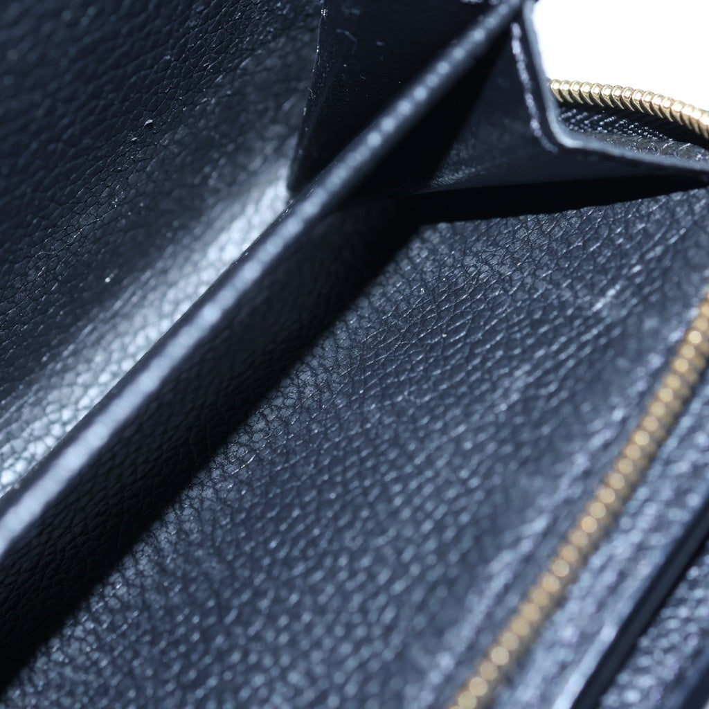 LOUIS VUITTON(ルイヴィトン) モノグラム アンプラント ブロデリー ポルトフォイユ クレア レザー 財布 ウォレット ブラック M81139 レディース