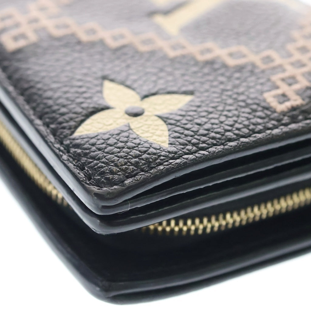 LOUIS VUITTON(ルイヴィトン) モノグラム アンプラント ブロデリー ポルトフォイユ クレア レザー 財布 ウォレット ブラック M81139 レディース