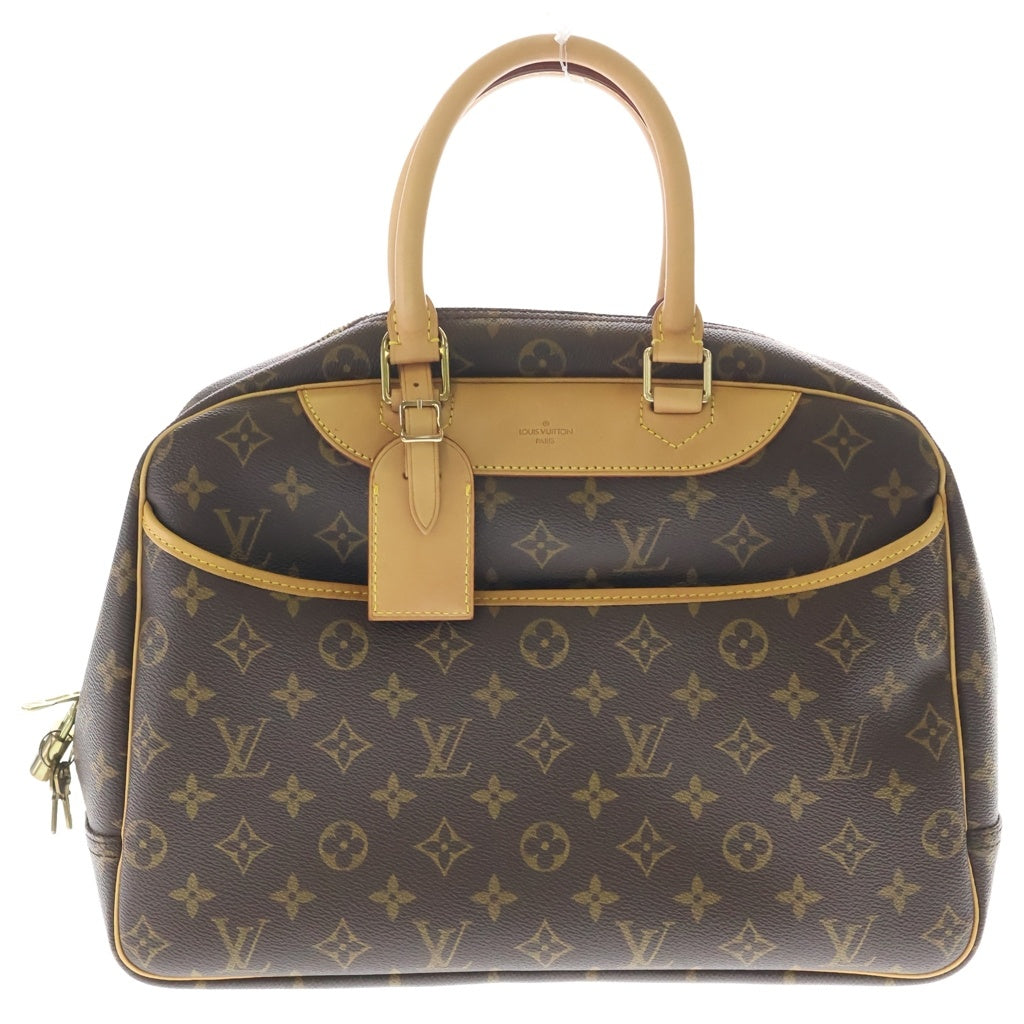 LOUIS VUITTON(ルイヴィトン) モノグラム ドーヴィル PVC レザー ハンドバッグ M47270 ブラウン レディース