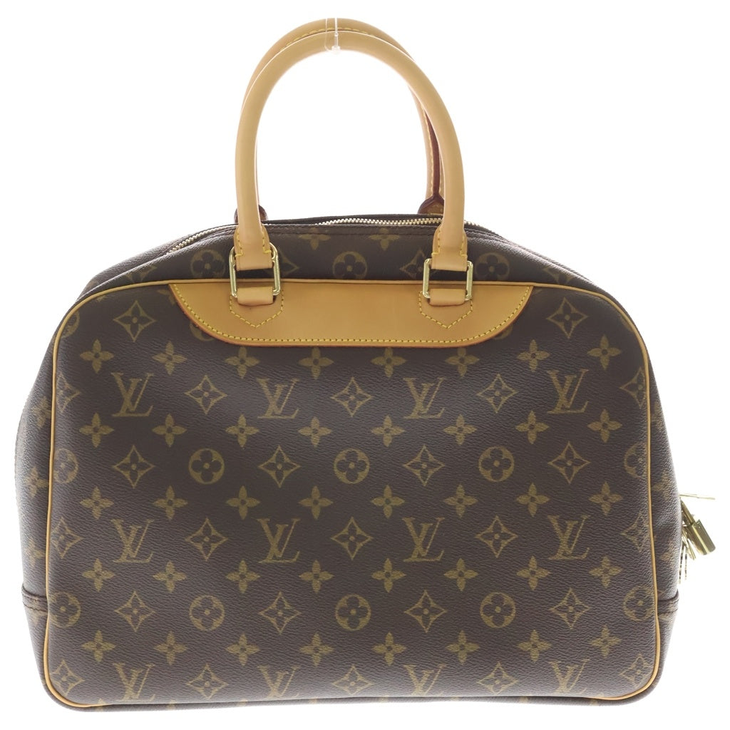 LOUIS VUITTON(ルイヴィトン) モノグラム ドーヴィル PVC レザー ハンドバッグ M47270 ブラウン レディース