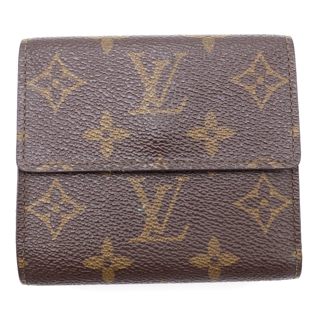LOUIS VUITTON(ルイヴィトン) モノグラム ポルトフォイユ・エリーズ 三つ折り財布 コンパクトウォレット ブラウン PVC M61654 レディース
