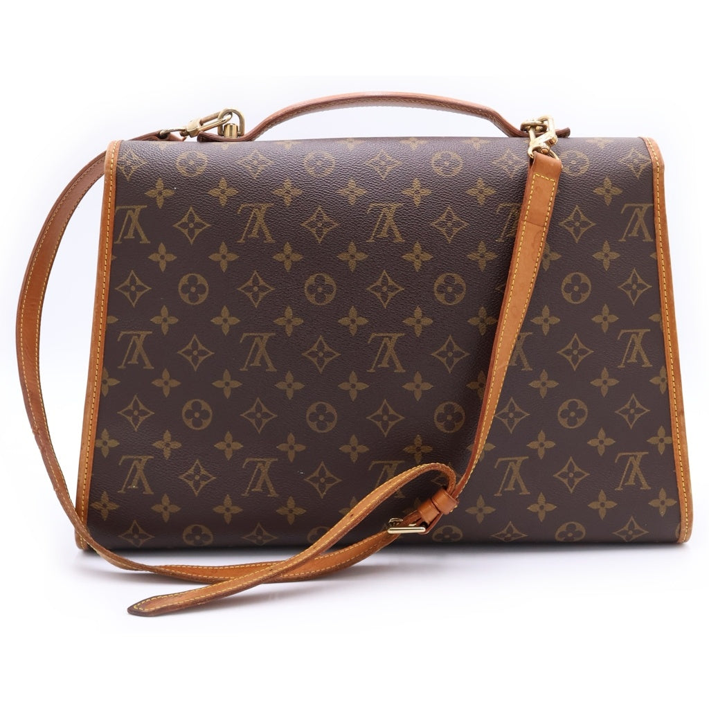 LOUIS VUITTON(ルイヴィトン) モノグラム ビバリー PVC レザー 2WAY ショルダーバッグハンドバッグ ビジネスバッグ M51120 ブラウン