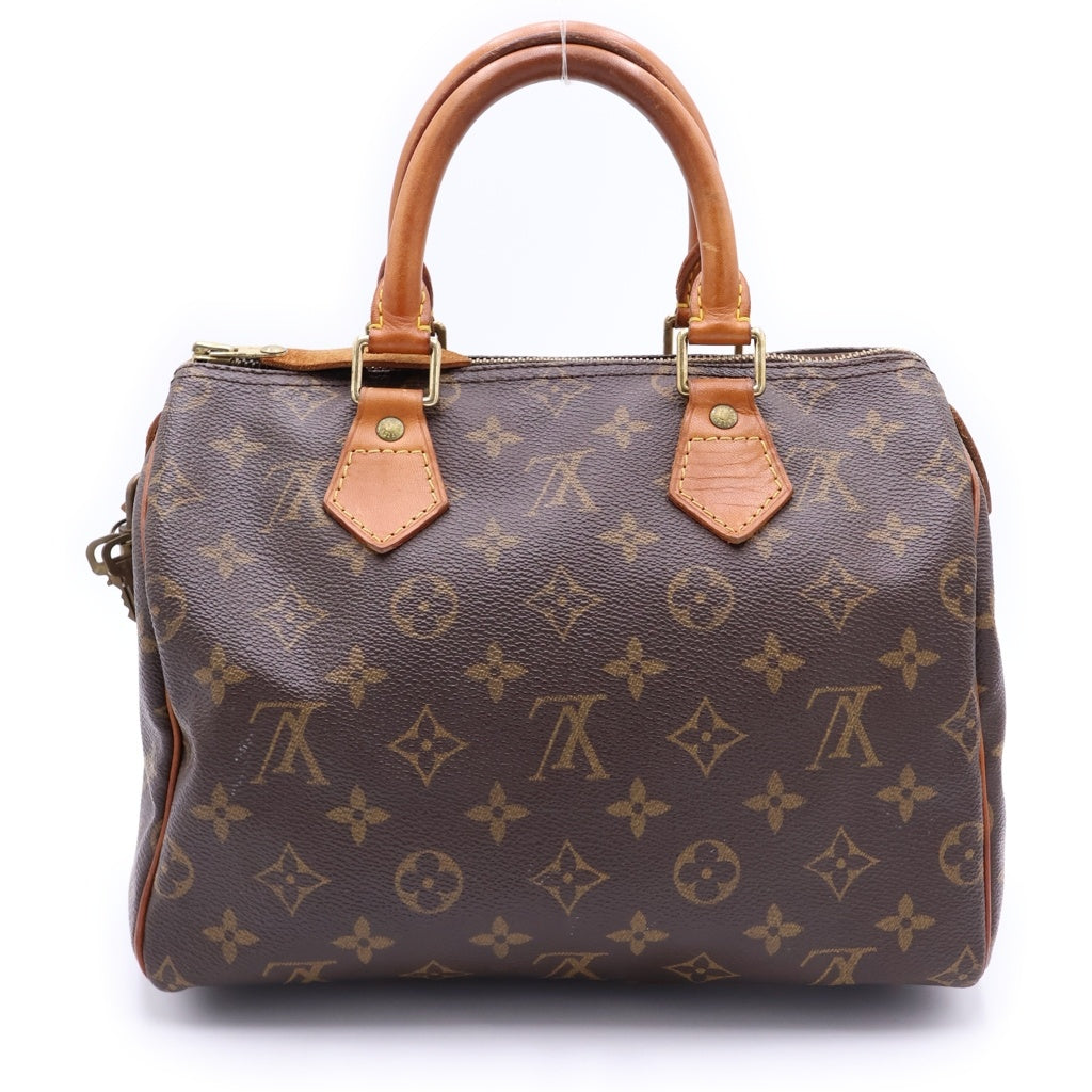LOUIS VUITTON(ルイヴィトン) モノグラム スピーディ25 PVC レザー ミニボストンバッグ ハンドバッグ M41528 ブラウン レディース