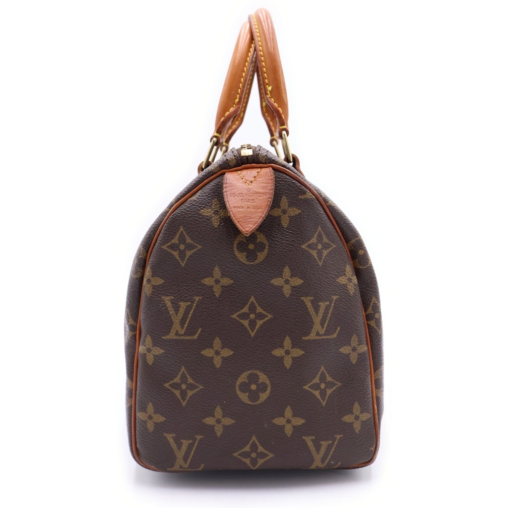 LOUIS VUITTON(ルイヴィトン) モノグラム スピーディ25 PVC レザー ミニボストンバッグ ハンドバッグ M41528 ブラウン レディース