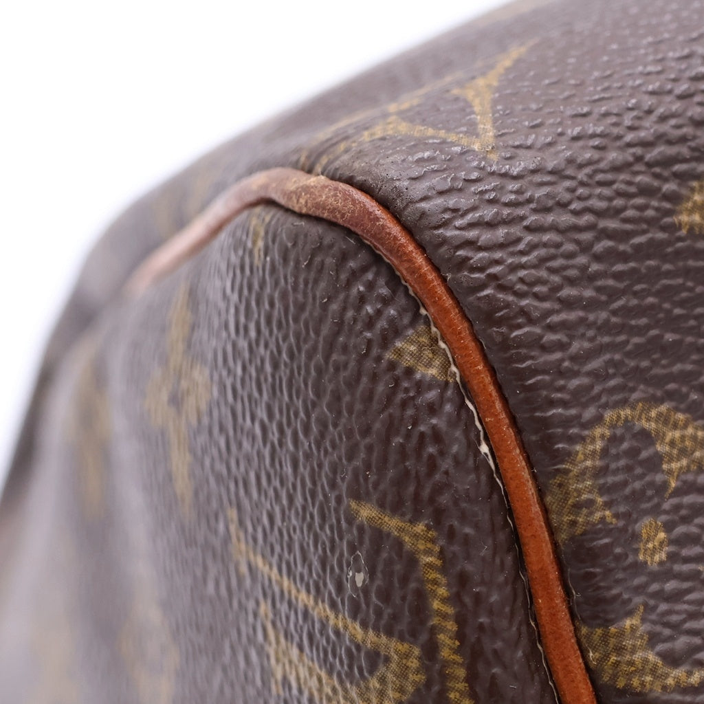 LOUIS VUITTON(ルイヴィトン) モノグラム スピーディ25 PVC レザー ミニボストンバッグ ハンドバッグ M41528 ブラウン レディース