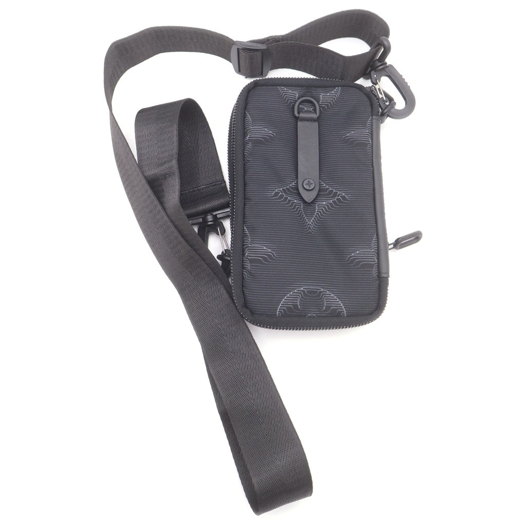 LOUIS VUITTON(ルイヴィトン) ダブルフォンポーチ 3Dモノグラム ナイロン ショルダーバッグ M80141 ブラック レディース