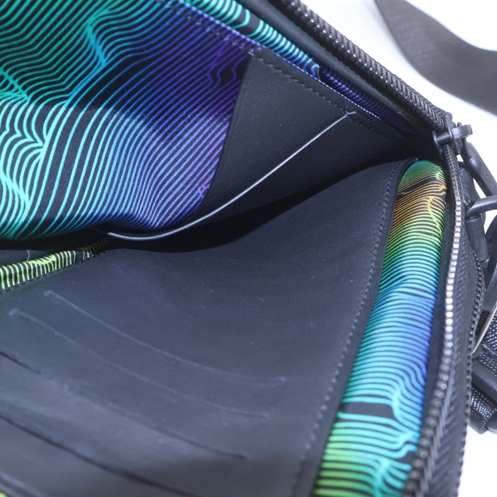 LOUIS VUITTON(ルイヴィトン) ダブルフォンポーチ 3Dモノグラム ナイロン ショルダーバッグ M80141 ブラック レディース