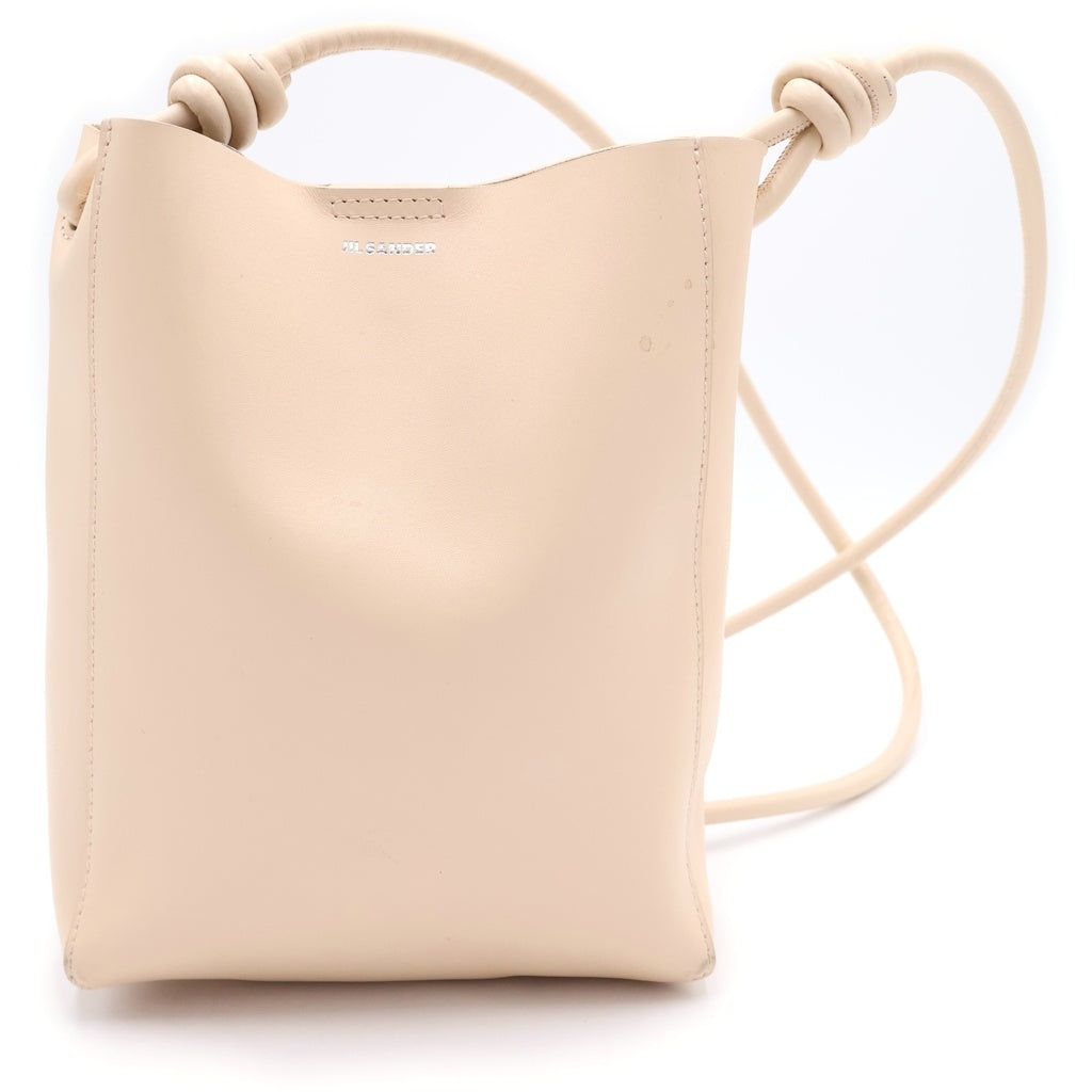 JIL SANDER(ジルサンダー) タングル スモール ショルダーバッグ ミニバッグ ベージュ レザー レディース