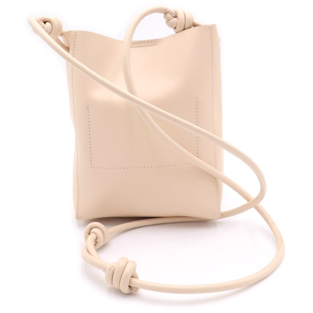 JIL SANDER(ジルサンダー) タングル スモール ショルダーバッグ ミニバッグ ベージュ レザー レディース