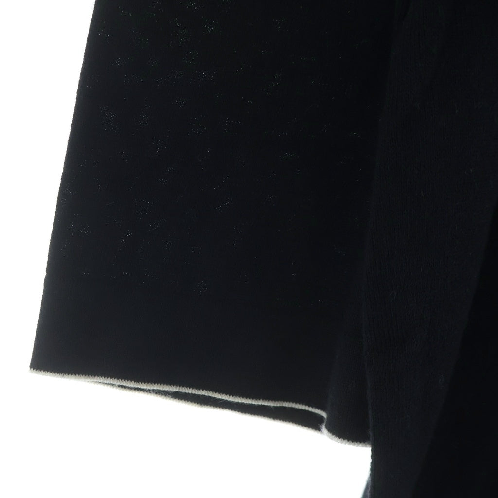 CHANEL(シャネル) エディンバラ エンブレム ウールニットTシャツ 半袖ニット 胸ポケット ブラック P46438K05822 レディース