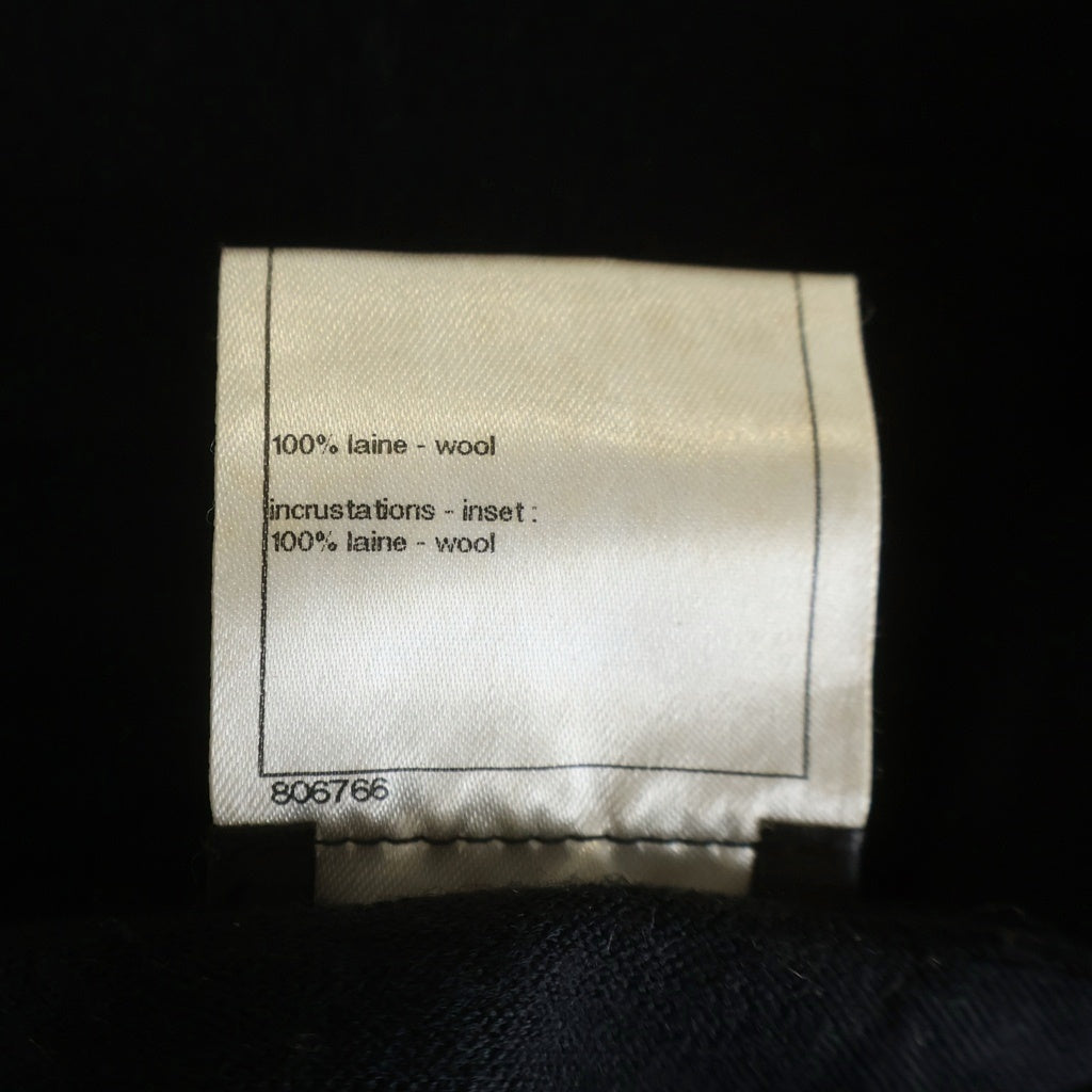 CHANEL(シャネル) エディンバラ エンブレム ウールニットTシャツ 半袖ニット 胸ポケット ブラック P46438K05822 レディース