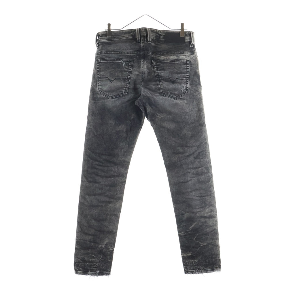 DIESEL(ディーゼル) THOMMER-T JOGG JEANS ジョグジーンズ ダメージ加工デニムパンツ グレー 00SE3D