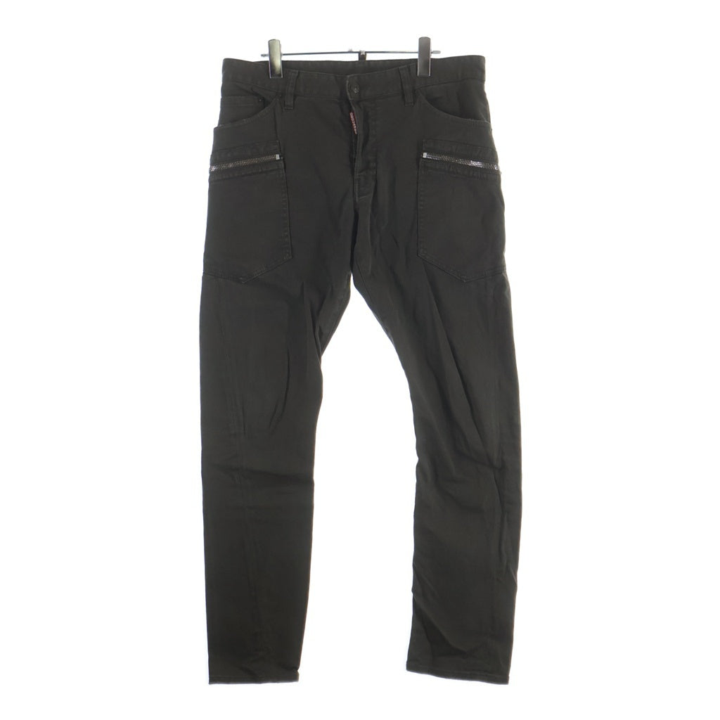 DSQUARED2(ディースクエアード) 11AW デニムパンツ ジーンズ ボタンフライ グリーン S71LA0439