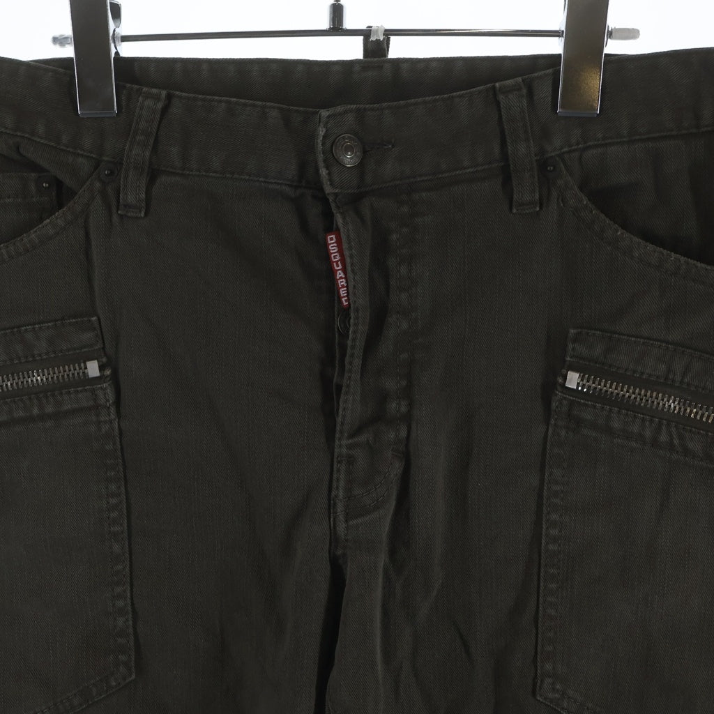 DSQUARED2(ディースクエアード) 11AW デニムパンツ ジーンズ ボタンフライ グリーン S71LA0439