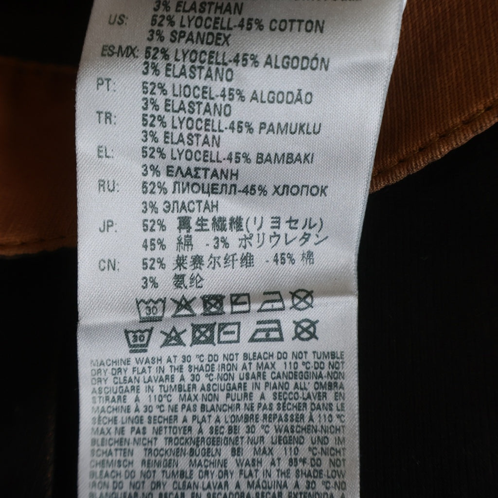 DIESEL(ディーゼル) D-STRUKT-SP-NE フォームトリートメント コーティング加工 デニムパンツ ジーンズ ブラック/オレンジ A01427