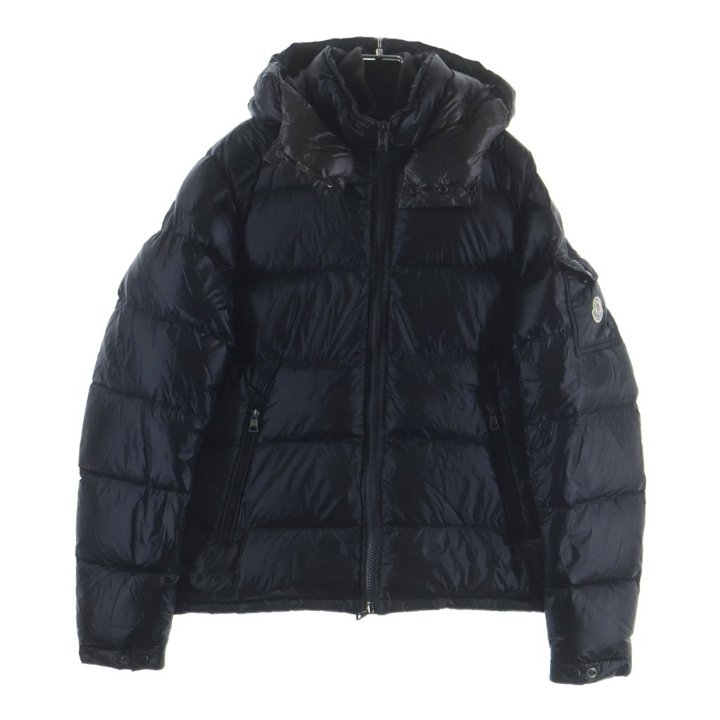 MONCLER(モンクレール) ZIN ダウンジャケット ナイロン レイヤード ジップアップ フード付き ブラック 420914031505