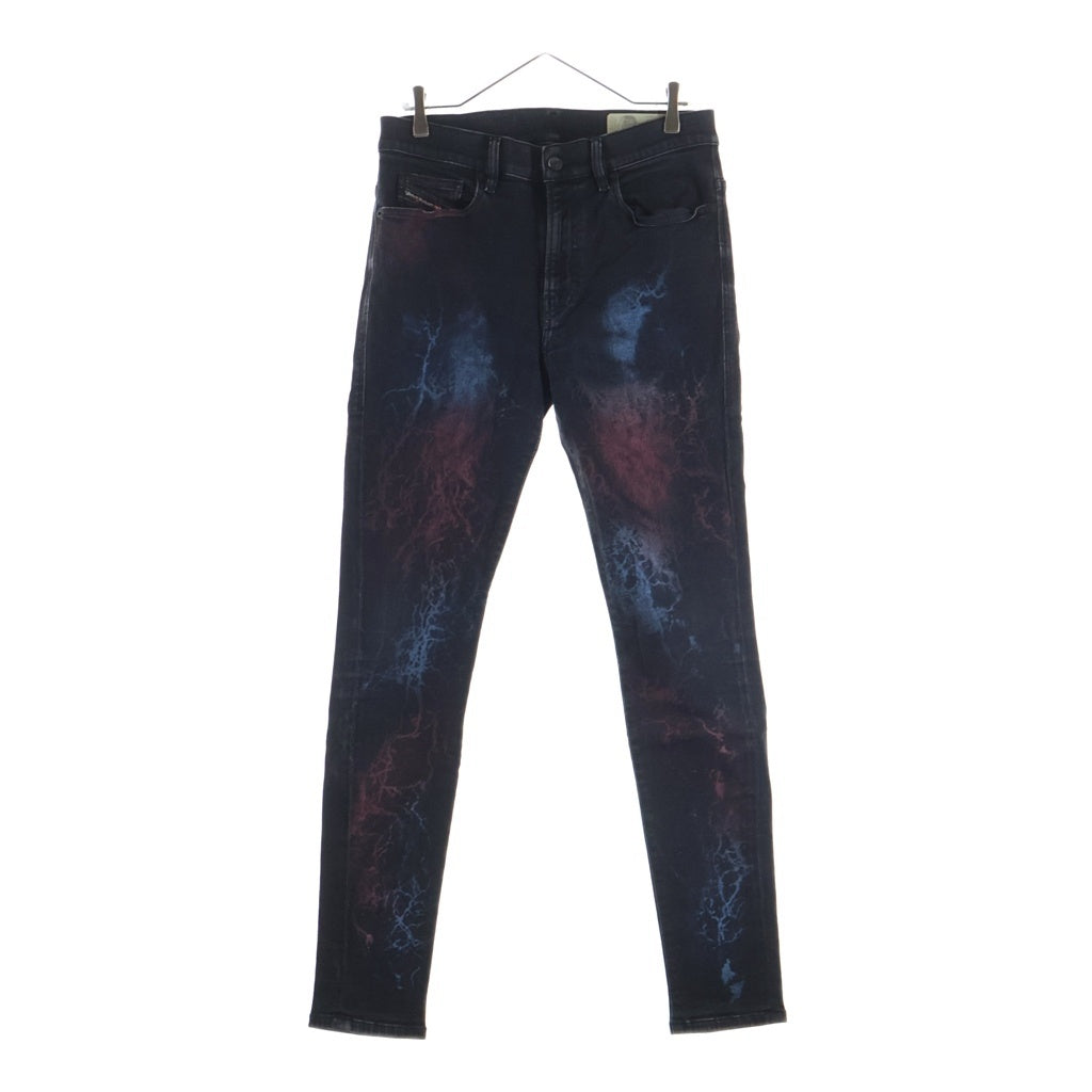 DIESEL(ディーゼル) D-AMNY-SY L.30 ペインタージーンズ デニムパンツ ペイント加工 ブラック 00S0RP