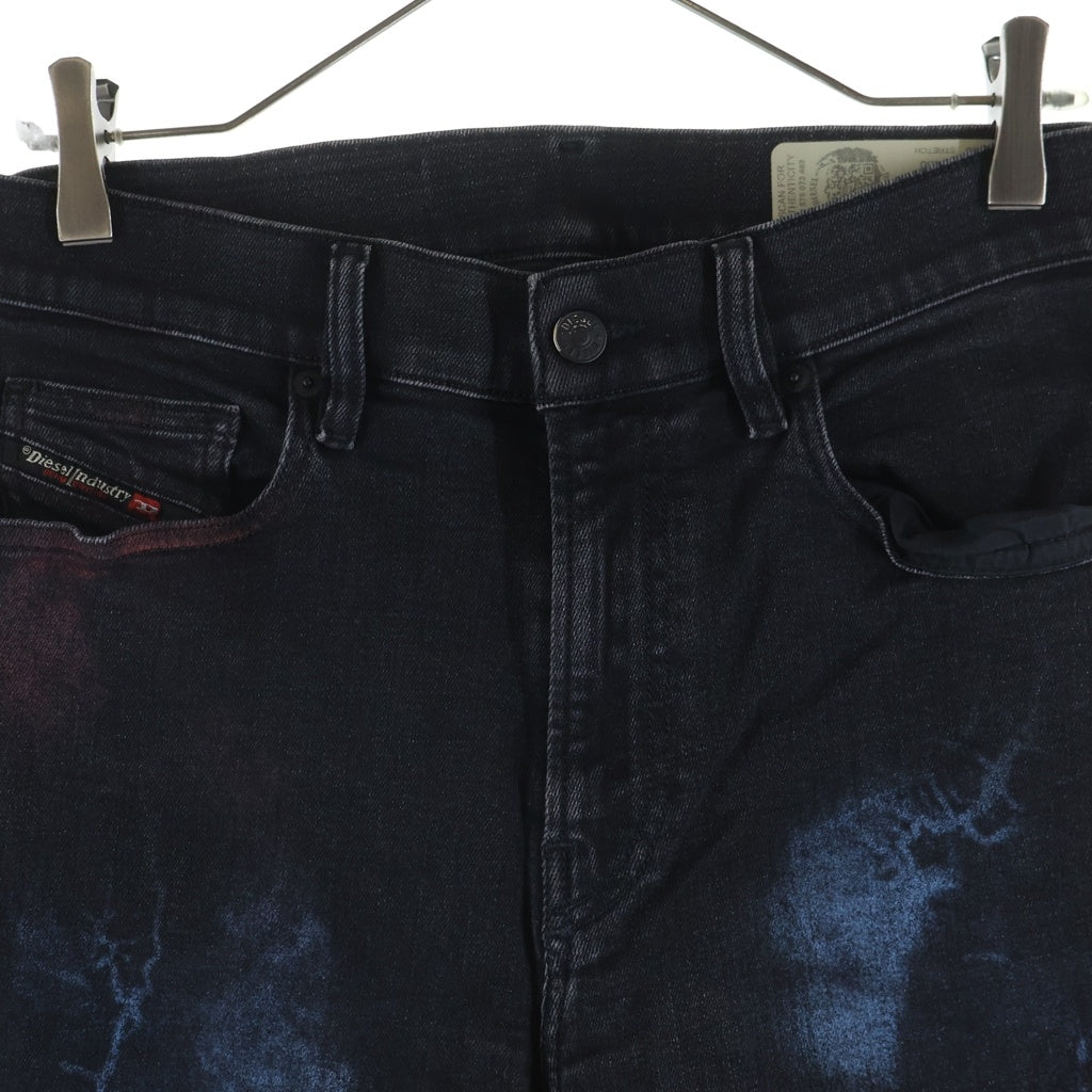 DIESEL(ディーゼル) D-AMNY-SY L.30 ペインタージーンズ デニムパンツ ペイント加工 ブラック 00S0RP