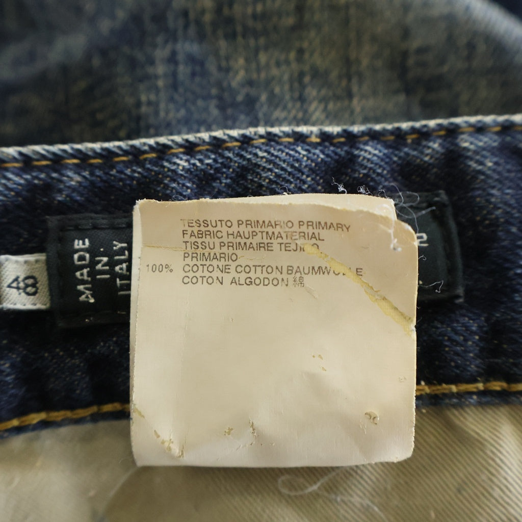 DSQUARED2(ディースクエアード) 12AW ダメージ加工 デニムパンツ ジーンズ ボタンフライ ブルー インディゴ P71LA0574