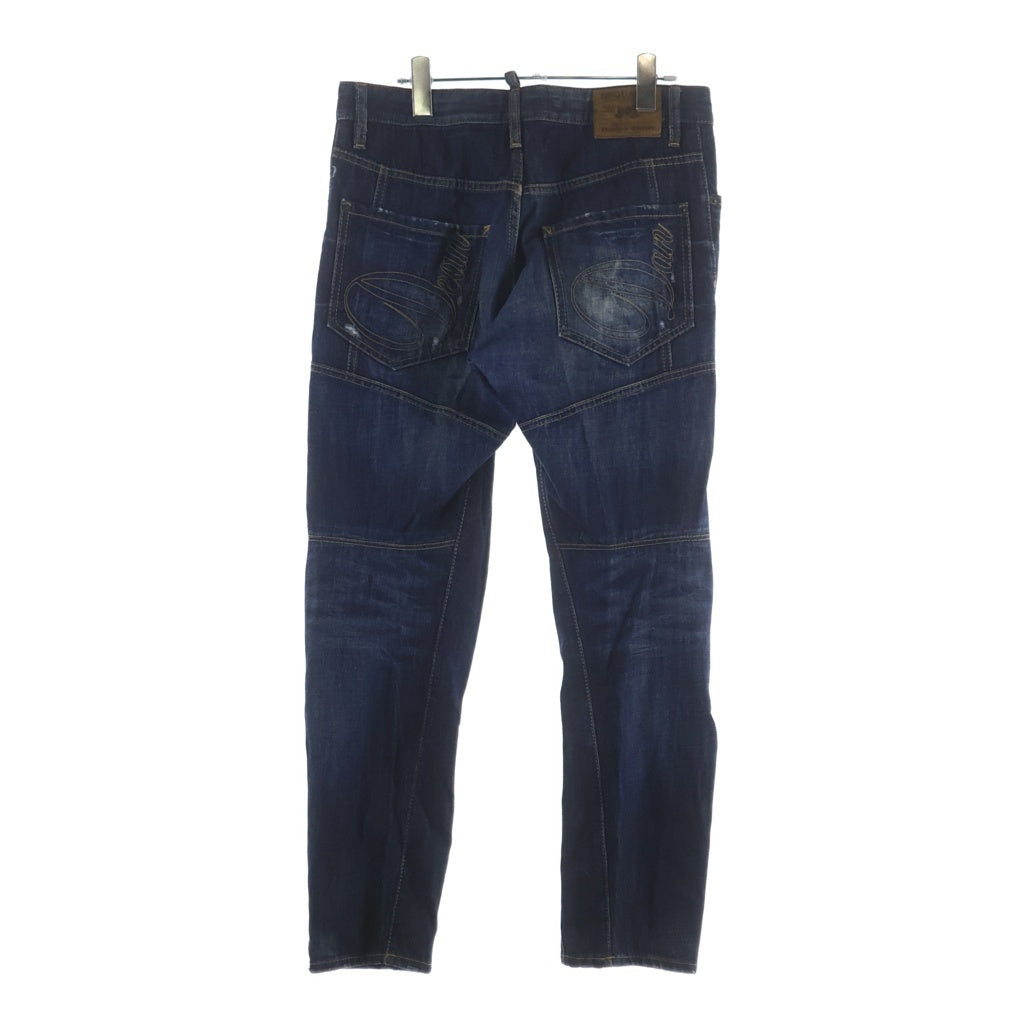 DSQUARED2(ディースクエアード) 12AW ペインタースキニーデニムパンツ ジーンズ ボタンフライ インディゴ ブルー S74LA0432