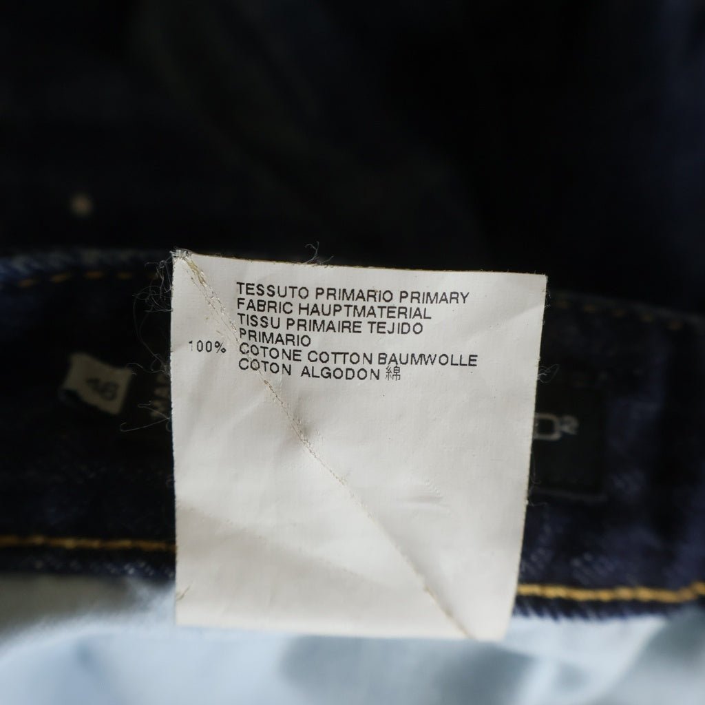 DSQUARED2(ディースクエアード) 12AW ペインタースキニーデニムパンツ ジーンズ ボタンフライ インディゴ ブルー S74LA0432